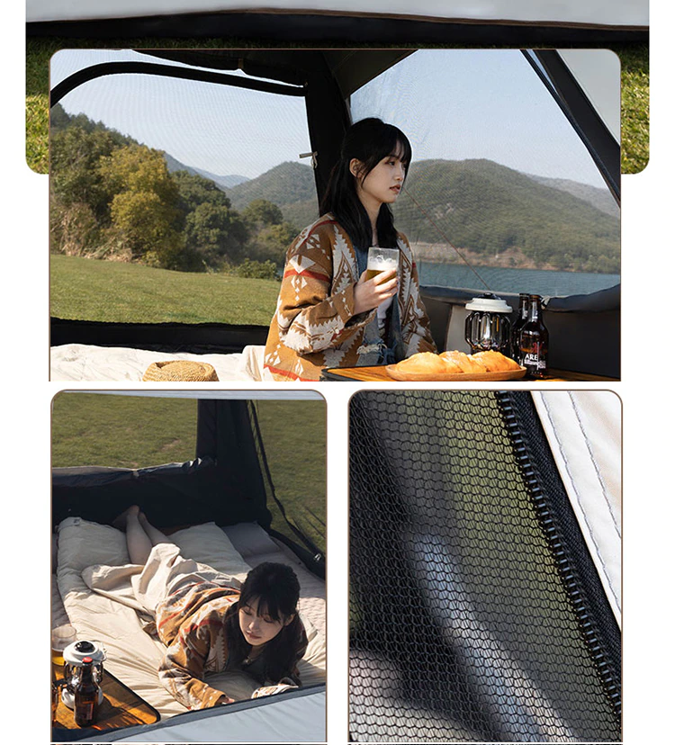 Cheap Goat Tents 210x210cm Outdoor Camping Pop Up Tent Waterproof Sunshade For 3