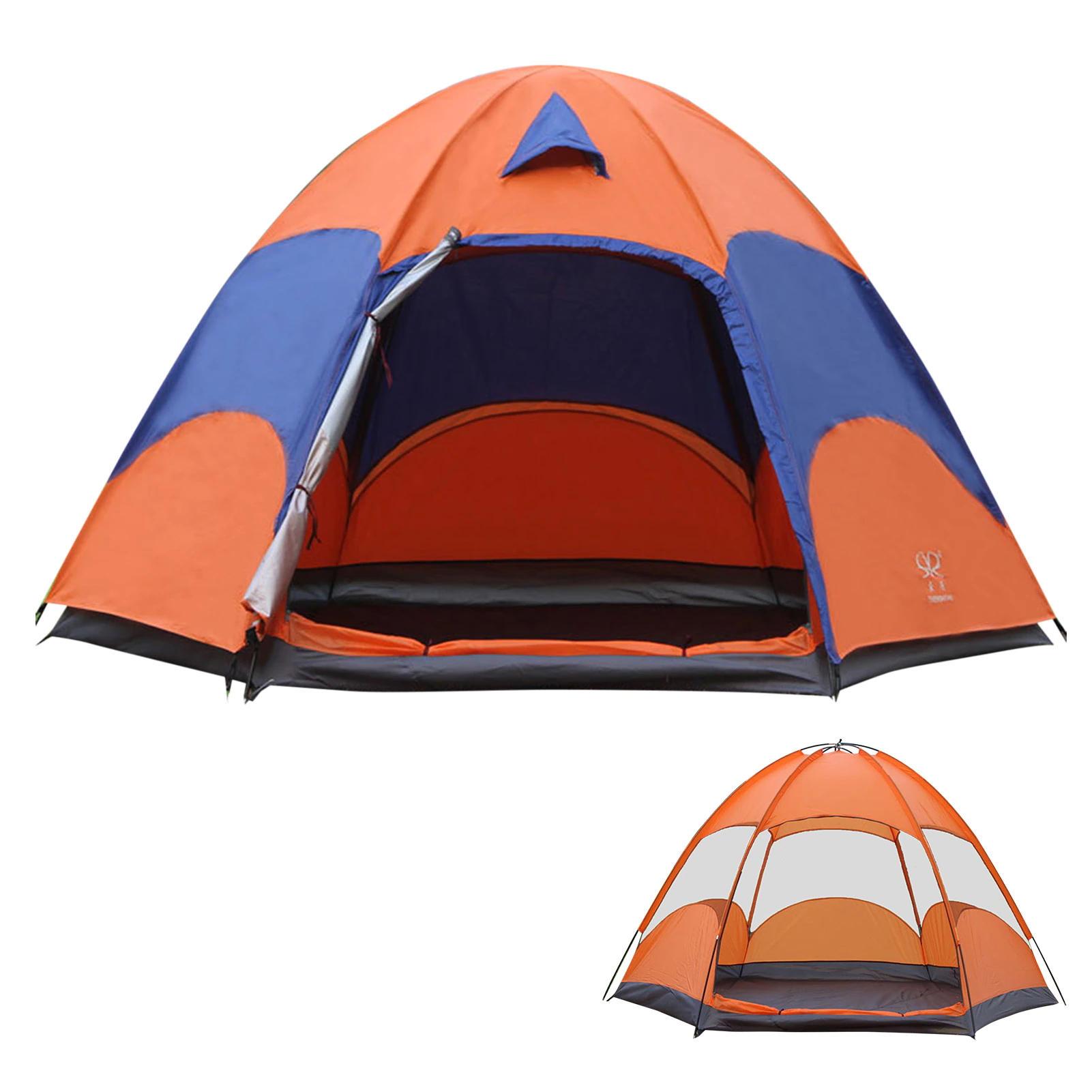 Cheap Goat Tents 240*240*145cm Outdoor Camping Tent Double Layer Windproof Rainproof Backpacking Tent For Hiking Adventure Fishing Biking