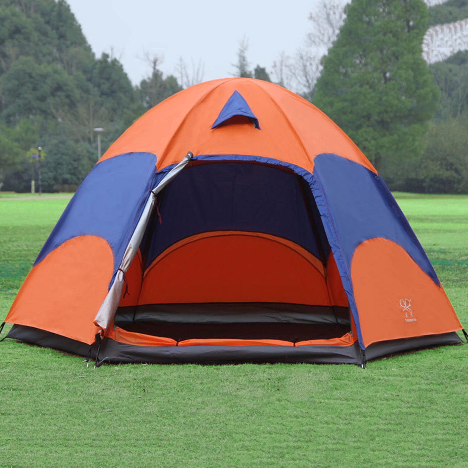 Cheap Goat Tents 240*240*145cm Outdoor Camping Tent Double Layer Windproof Rainproof Backpacking Tent For Hiking Adventure Fishing Biking