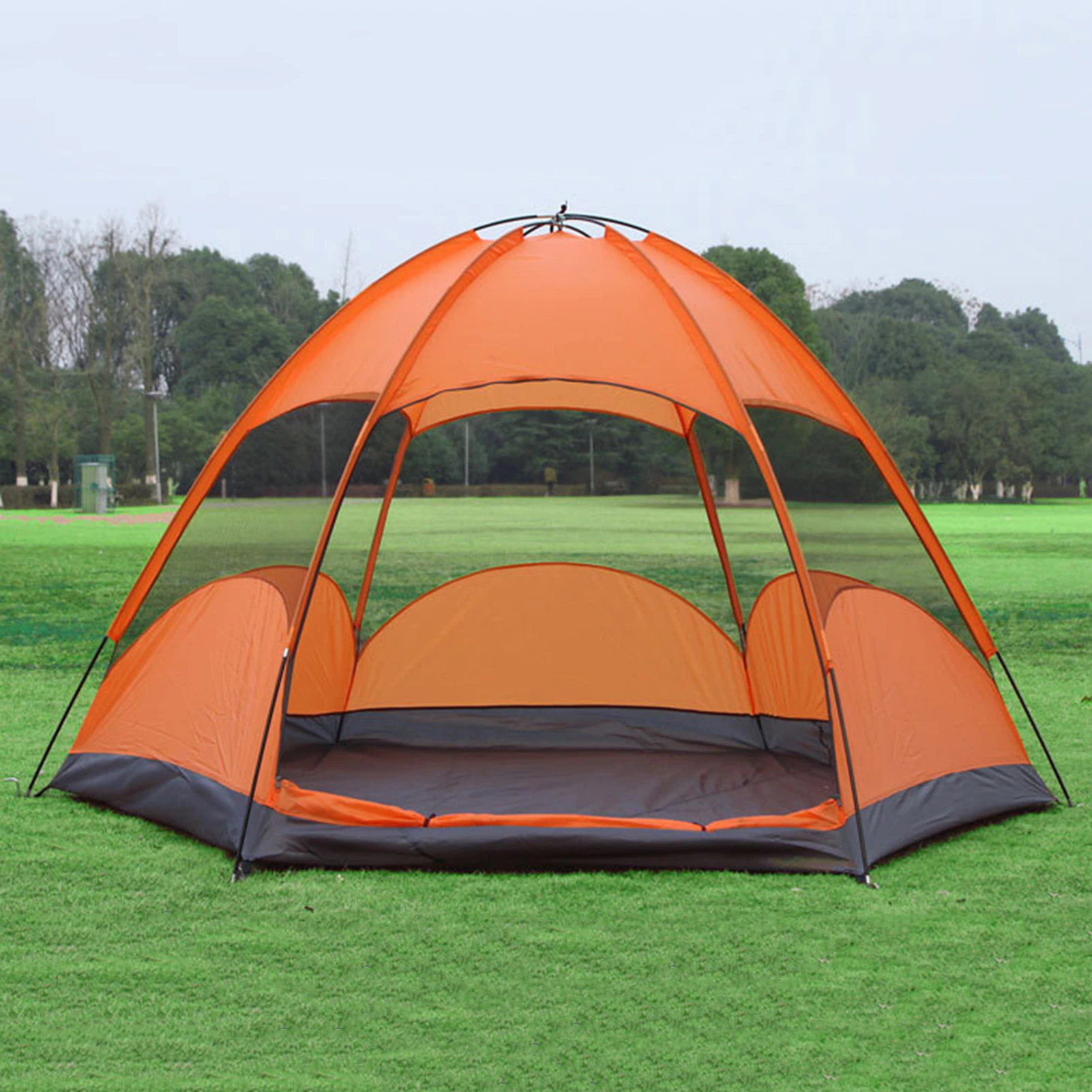 Cheap Goat Tents 240*240*145cm Outdoor Camping Tent Double Layer Windproof Rainproof Backpacking Tent For Hiking Adventure Fishing Biking