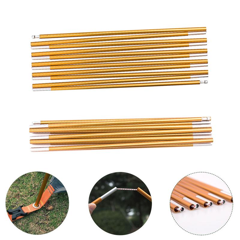 Cheap Goat Tents 2pcs Flexible Tent Canopy Stick Metal Tent Poles Folding Portable Tent Pole For Camping