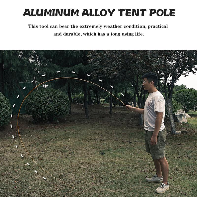 Cheap Goat Tents 2pcs Flexible Tent Canopy Stick Metal Tent Poles Folding Portable Tent Pole For Camping