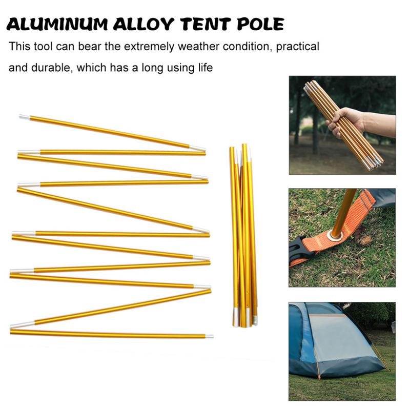 Cheap Goat Tents 2pcs Flexible Tent Canopy Stick Metal Tent Poles Folding Portable Tent Pole For Camping