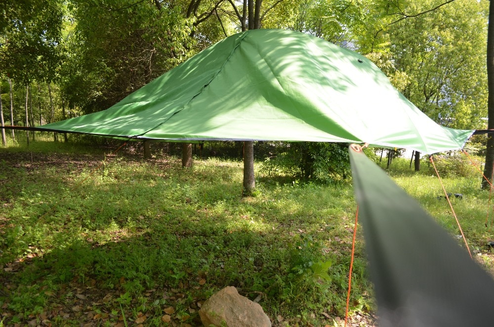 Cheap Goat Tents 3 Person Ultralight Backpacking Hiking Hanging Tree House Hammcock Waterproof Four Season Camping Suspended Tree Tent