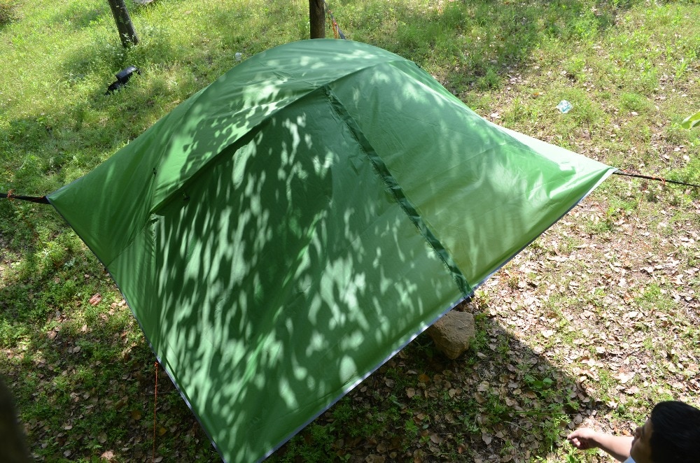 Cheap Goat Tents 3 Person Ultralight Backpacking Hiking Hanging Tree House Hammcock Waterproof Four Season Camping Suspended Tree Tent