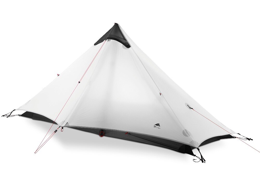 Cheap Goat Tents 3f Ul Gear 1 People Oudoor Ultralight Camping Tent 3 Season 1 Single Person Professional 15d Nylon Silicon Coating Rodless Tent