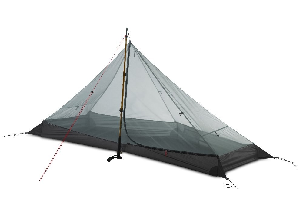 Cheap Goat Tents 3f Ul Gear 1 People Oudoor Ultralight Camping Tent 3 Season 1 Single Person Professional 15d Nylon Silicon Coating Rodless Tent
