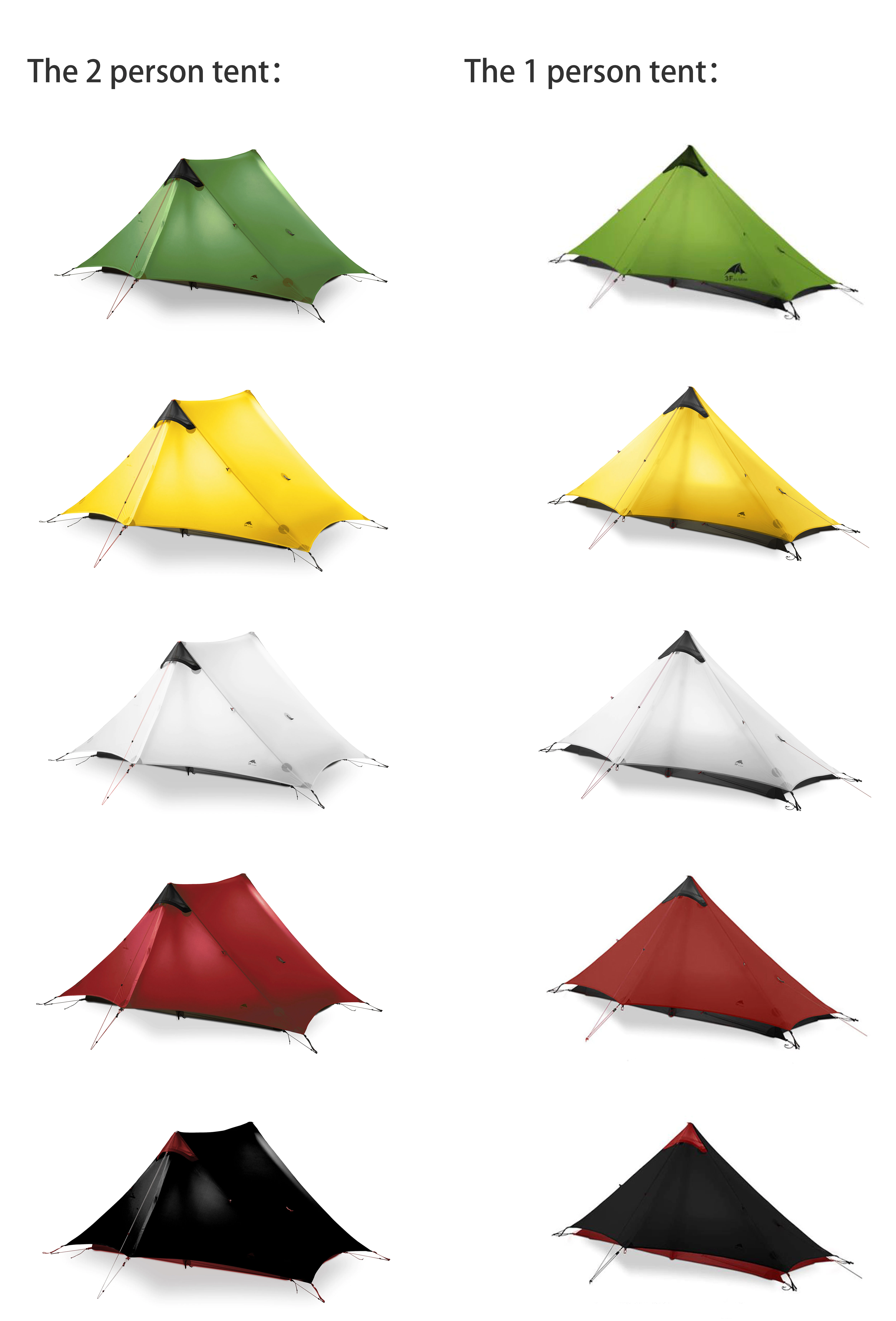 Cheap Goat Tents 3f Ul Gear 2019 Lanshan 2 Rodless Tent 2 Person Professional 15d Silnylon Tent Oudoor Ultralight Camping Tent 3 4 Season Tent