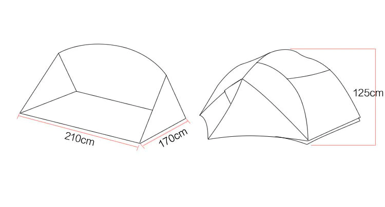 Cheap Goat Tents 3f Ul Gear 3 Person 4 Season 15d Camping Tent Outdoor Ultralight Hiking Backpacking Hunting Waterproof Tents