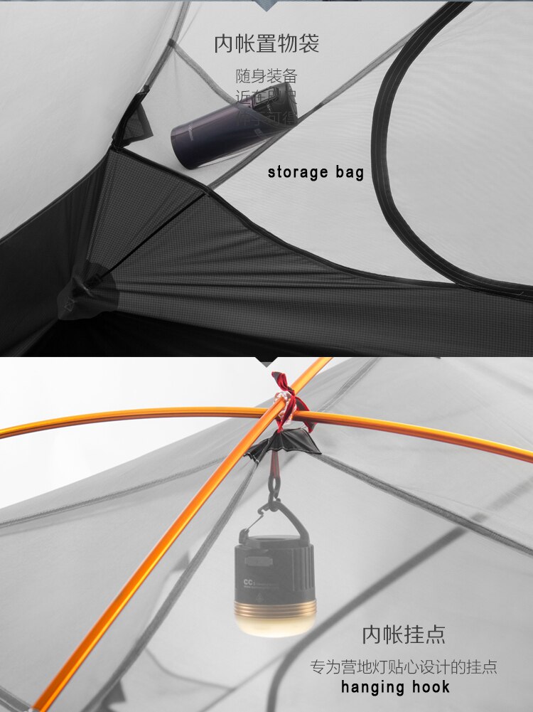 Cheap Goat Tents 3f Ul Gear 3 Person 4 Season 15d Camping Tent Outdoor Ultralight Hiking Backpacking Hunting Waterproof Tents