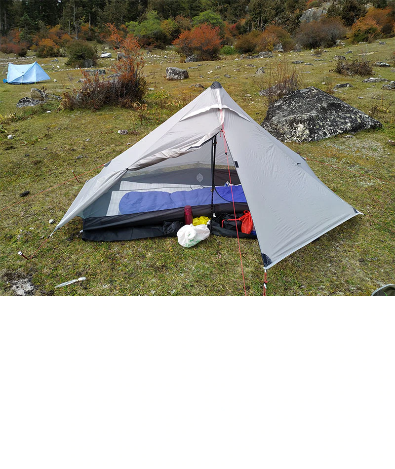 Cheap Goat Tents 3f Ul Gear Lanshan 1 Pro 1 Person Outdoor Ultralight Camping Tent 3 Season Professional 20d Nylon Both Sides Silicon Tent