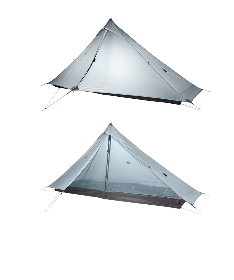 Cheap Goat Tents 3f Ul Gear Lanshan 1 Pro 1 Person Outdoor Ultralight Camping Tent 3 Season Professional 20d Nylon Both Sides Silicon Tent