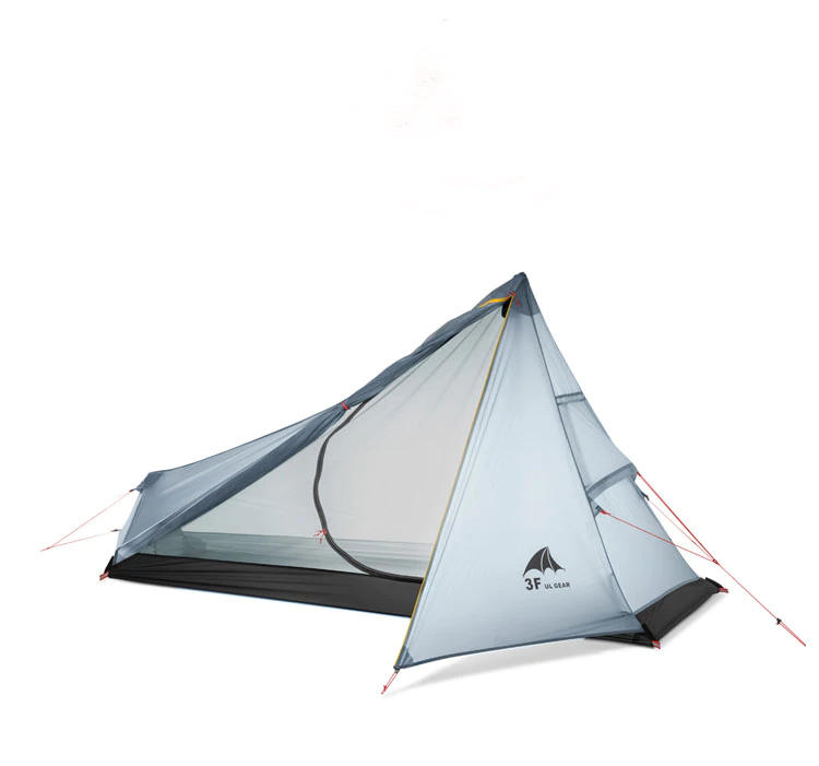 Cheap Goat Tents 3f Ul Gear Oudoor Ultralight Camping Tent 1 Person Professional 15d Nylon Silicone Rodless Tent Lightweight Camping Gear