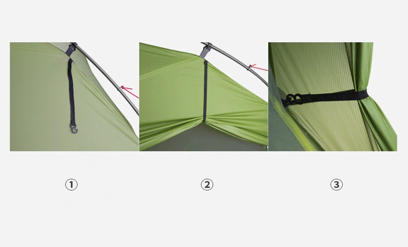 Cheap Goat Tents 3f Ul Gear Tent 2 Persons Windproof And Rainproof Camping Tent 15d Silicone Ultralight Outdoor Hiking Travel Tent With Free Mat