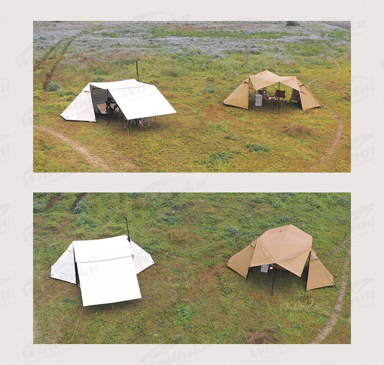 Cheap Goat Tents 3ful Gear Lanshan 4plus M Series Camping Tent 210d Rainproof Windproof 4 Seasons Family Travel Tent Sunshade 1