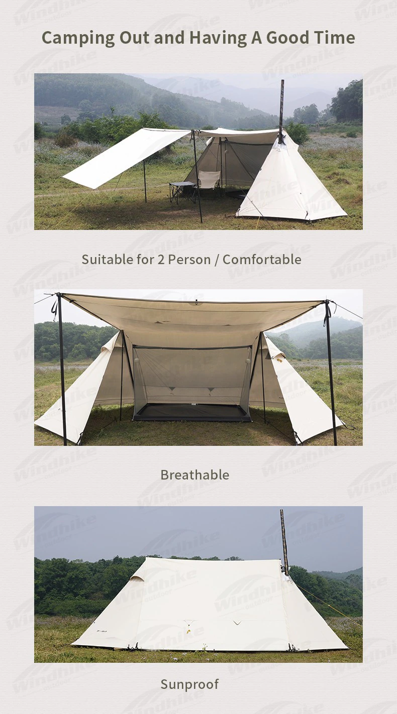 Cheap Goat Tents 3ful Gear Lanshan 4plus M Series Camping Tent 210d Rainproof Windproof 4 Seasons Family Travel Tent Sunshade 1