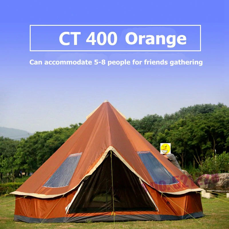 Cheap Goat Tents 5 6 8 Person Mountaineering Car Glamming Yurt Family Sun Shelter Travel Awning Hiking Canopy Beach Relief Outdoor Camping Tent
