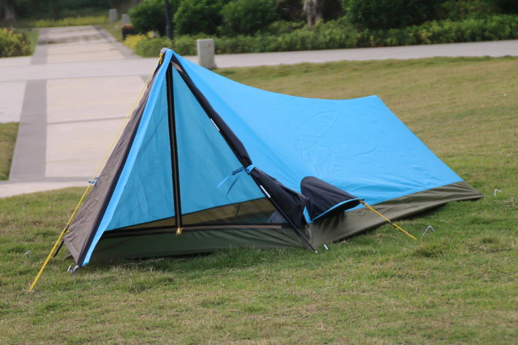 Cheap Goat Tents Alltel 1 Layer Light Weight Outdoor Camping Aluminum Pole Single Person Tent Portable Uv Car Trekking Cycling Waterproof Tent