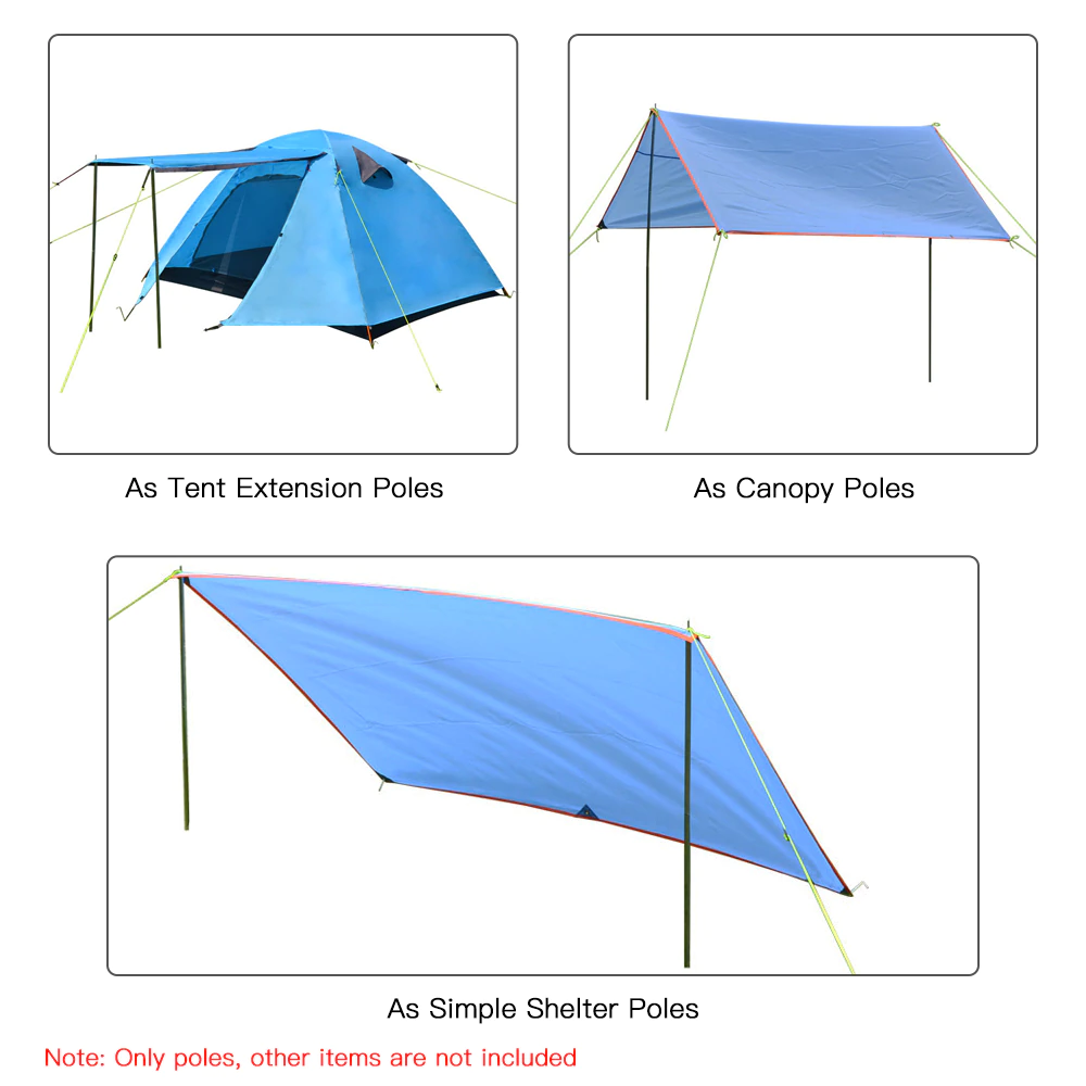 Cheap Goat Tents Aluminum Alloy Camping Tent Pole Tent Supporting Rod Outdoor Camping Canopy Awning Frames Accessory