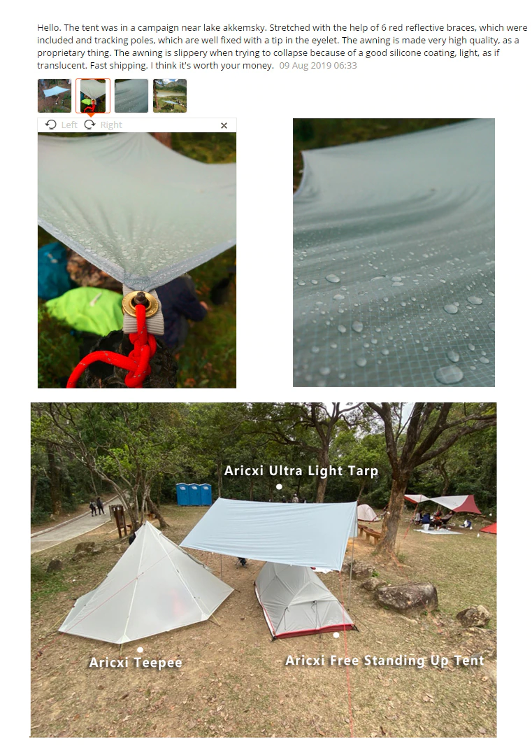 Cheap Goat Tents Aricxi 15d Silicone Coated Nylon Ultraight Tarp Outdoor Awning Shelter Light Weight Portable Camping Shelter Sunshade Tent Tarp