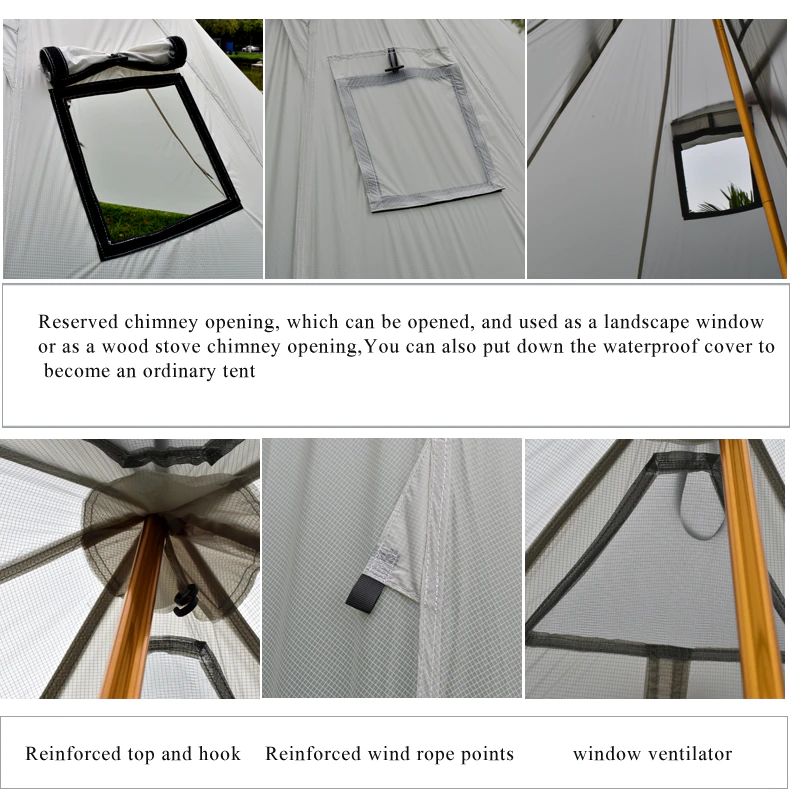 Cheap Goat Tents Aricxi 5 People Oudoor Ultralight Camping 2 Doors Professional 20d Nylon Silicon Coating Pyramid Rodless Tent