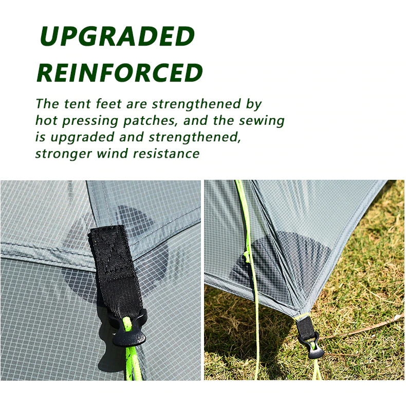 Cheap Goat Tents Aricxi 5 People Oudoor Ultralight Camping 2 Doors Professional 20d Nylon Silicon Coating Pyramid Rodless Tent