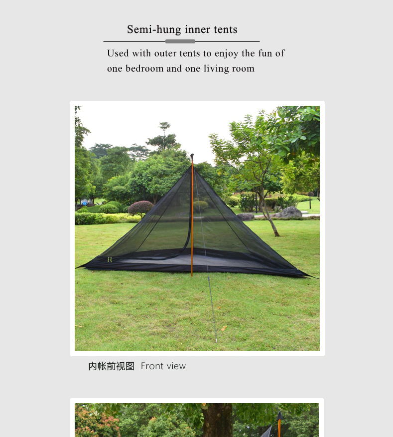 Cheap Goat Tents Aricxi 5 People Oudoor Ultralight Camping 2 Doors Professional 20d Nylon Silicon Coating Pyramid Rodless Tent