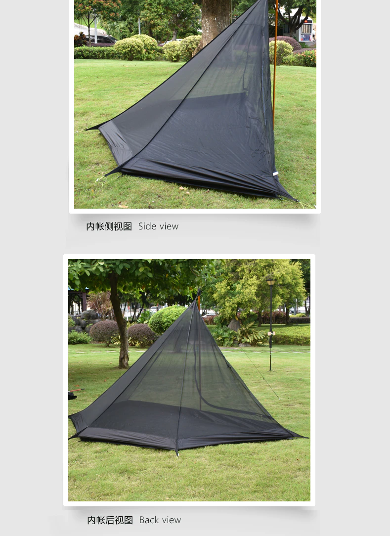 Cheap Goat Tents Aricxi 5 People Oudoor Ultralight Camping 2 Doors Professional 20d Nylon Silicon Coating Pyramid Rodless Tent