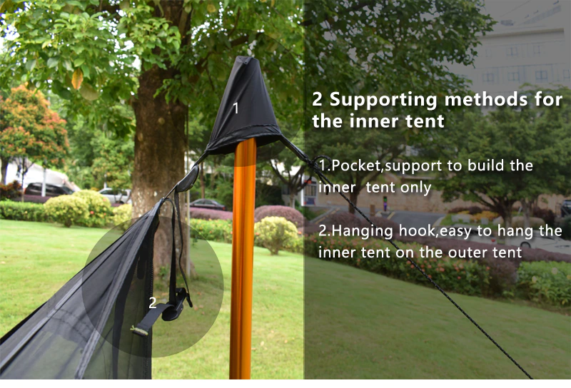 Cheap Goat Tents Aricxi 5 People Oudoor Ultralight Camping 2 Doors Professional 20d Nylon Silicon Coating Pyramid Rodless Tent