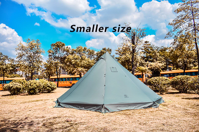Cheap Goat Tents Aricxi 5 Person Ultralight Outdoor Camping Teepee 20d Silnylon Pyramid Tent Large Rodless Tent Backpacking Hiking Tents