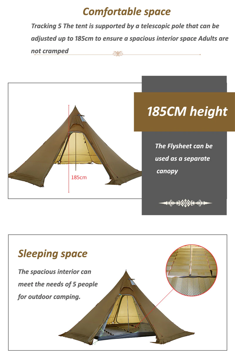 Cheap Goat Tents Asta Gear Bushcraft Pyramid Tent With Chimney Hole Lightweight Snow Skirt Winter Teepee Tent 20d Camping Vidalido Track 5