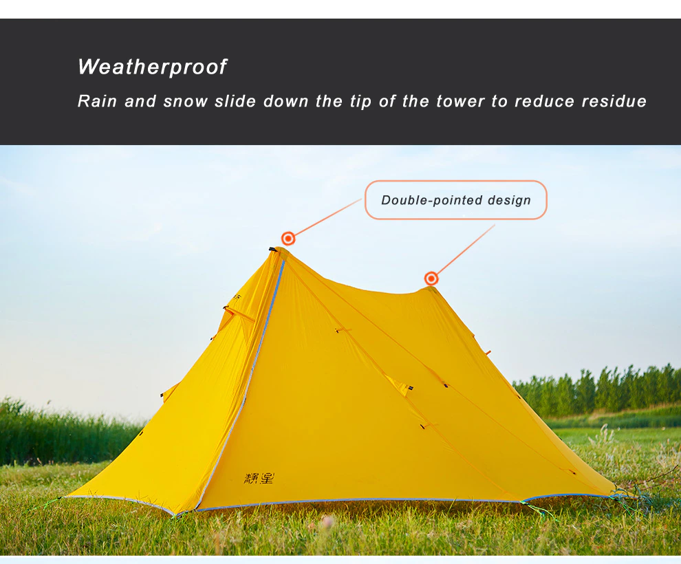 Cheap Goat Tents Asta Gear Rainstorm 2 Ultralight Pyramid Tent Trekking Pole Tent Two Person Camping Ul Tent