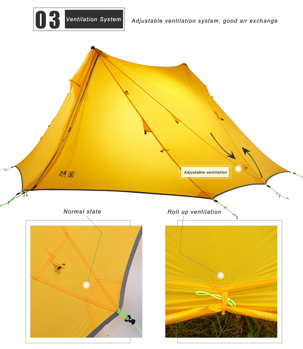 Cheap Goat Tents Asta Gear Rainstorm 2 Ultralight Pyramid Tent Trekking Pole Tent Two Person Camping Ul Tent