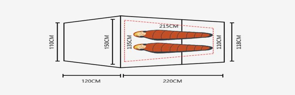 Cheap Goat Tents Asta Gear Windchaser 2 20d Silicon Nylon Outdoor Camping Hikking Ultralight