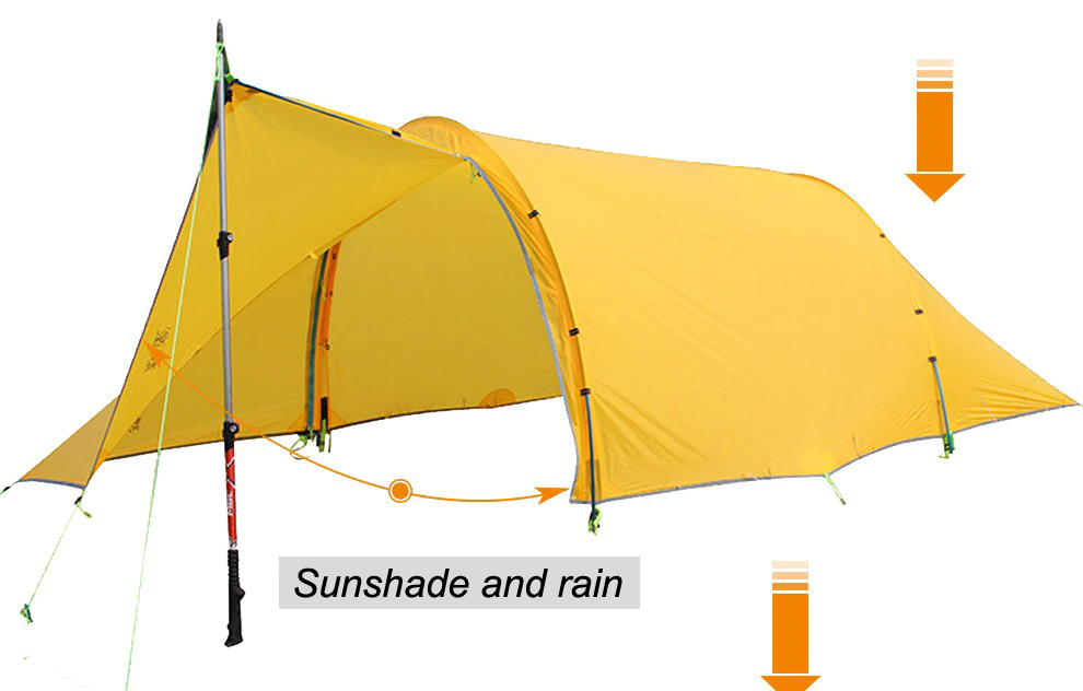 Cheap Goat Tents Asta Gear Windchaser 2 20d Silicon Nylon Outdoor Camping Hikking Ultralight