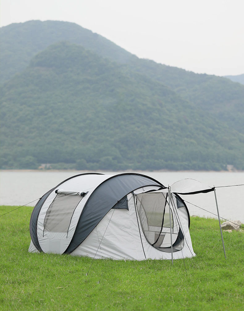 Cheap Goat Tents Automatic Camping Tent Easy Setup Tent Family Portable Outdoor Hiking Beach Waterproof Tent Sun Protection Shelter 3