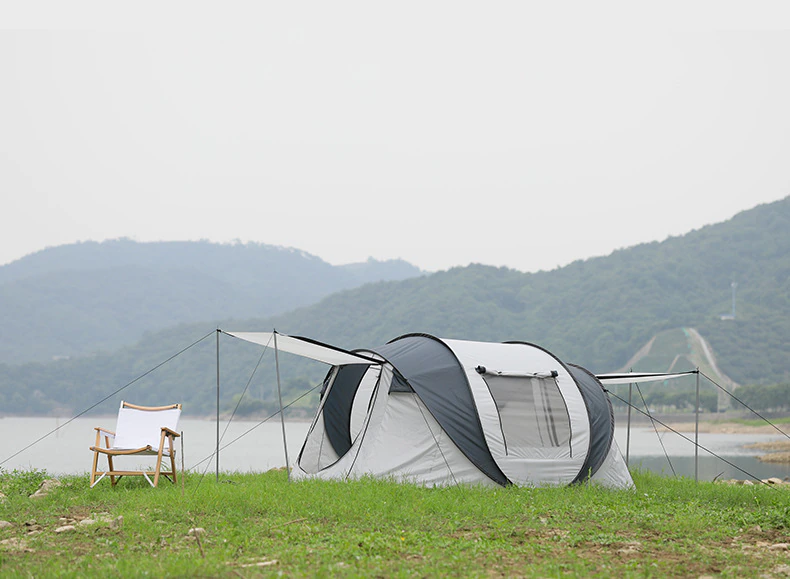 Cheap Goat Tents Automatic Camping Tent Easy Setup Tent Family Portable Outdoor Hiking Beach Waterproof Tent Sun Protection Shelter 3