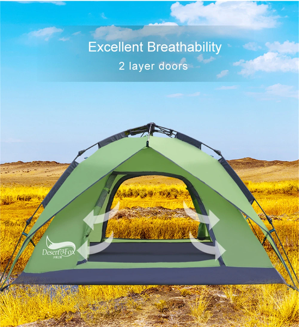 Cheap Goat Tents Automatic Camping Tent Waterproof Outdoor Sun Shelter Picnic Child Double Tent Awning 3