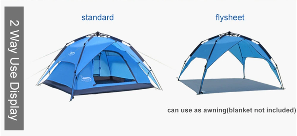 Cheap Goat Tents Automatic Camping Tent Waterproof Outdoor Sun Shelter Picnic Child Double Tent Awning 3