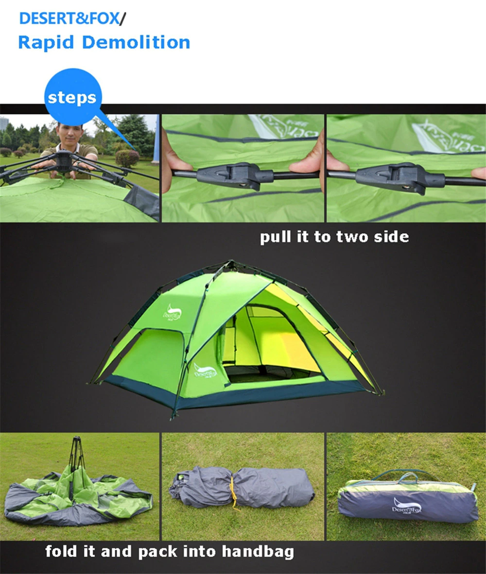 Cheap Goat Tents Automatic Camping Tent Waterproof Outdoor Sun Shelter Picnic Child Double Tent Awning 3