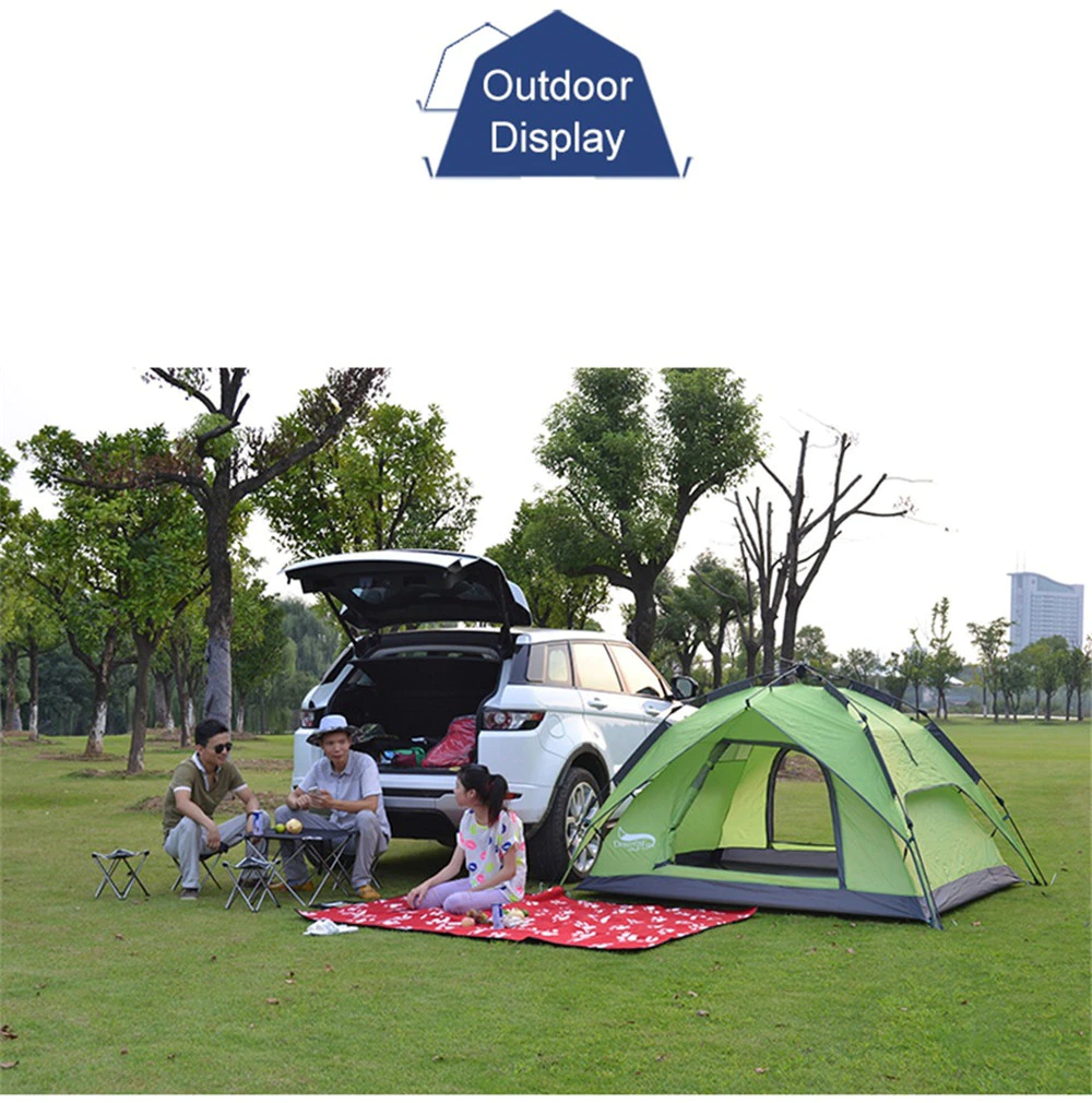 Cheap Goat Tents Automatic Camping Tent Waterproof Outdoor Sun Shelter Picnic Child Double Tent Awning 3
