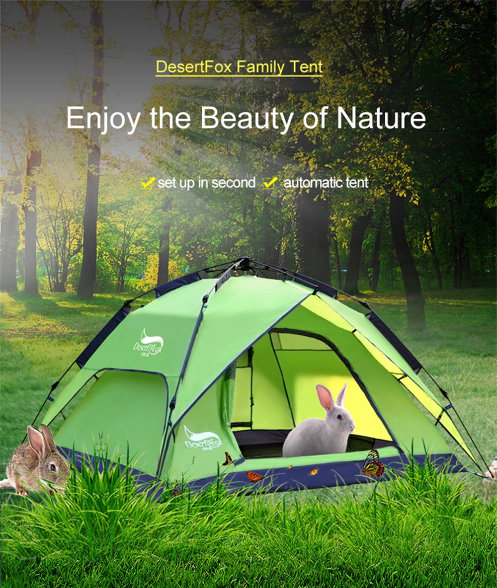 Cheap Goat Tents Automatic Camping Tent Waterproof Outdoor Sun Shelter Picnic Child Double Tent Awning 3