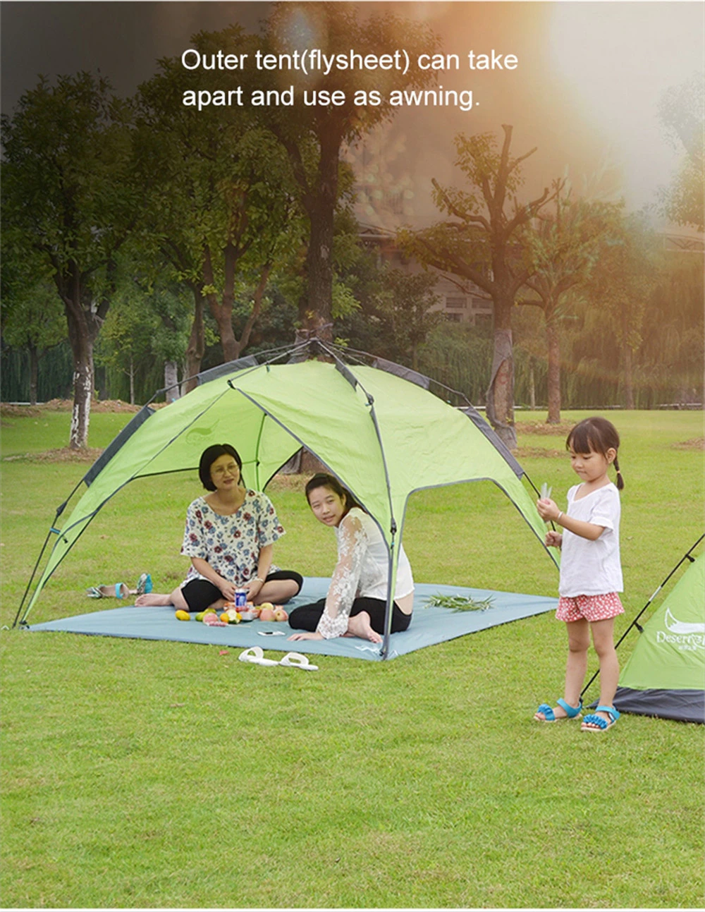 Cheap Goat Tents Automatic Camping Tent Waterproof Outdoor Sun Shelter Picnic Child Double Tent Awning 3