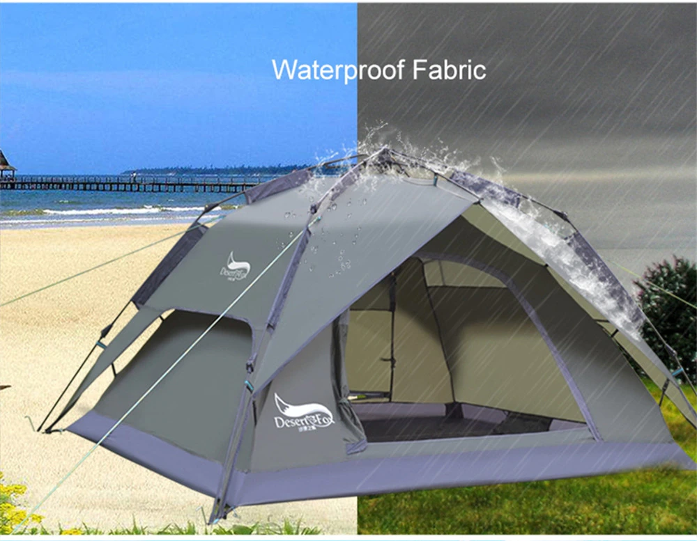 Cheap Goat Tents Automatic Camping Tent Waterproof Outdoor Sun Shelter Picnic Child Double Tent Awning 3