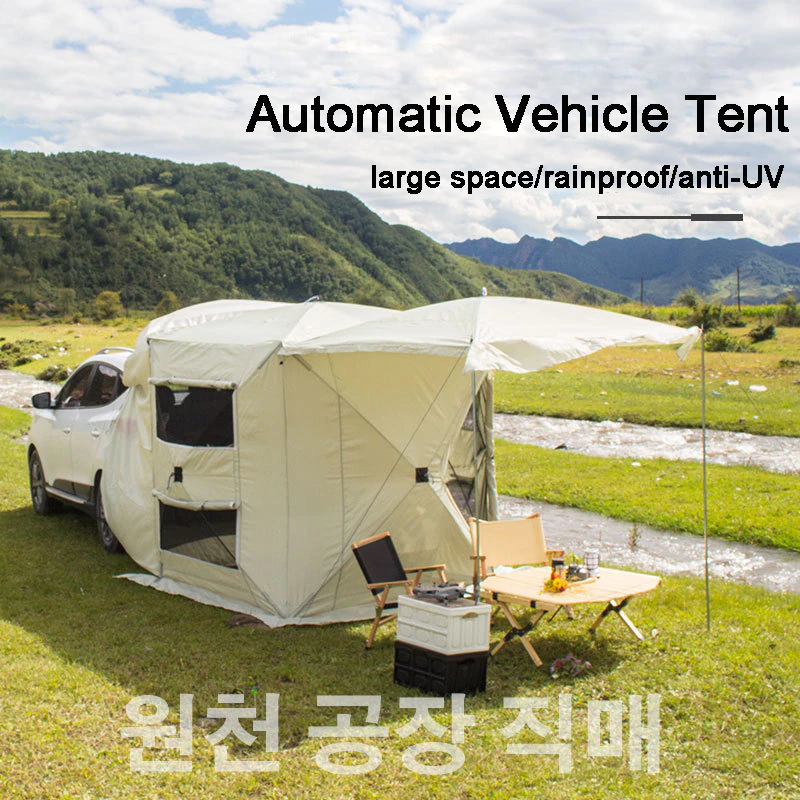 Cheap Goat Tents Automatic Car Rear Tent Car Camping Tent Travel Suv Multifunction Awning Family Tents Outdoor Camping For Self