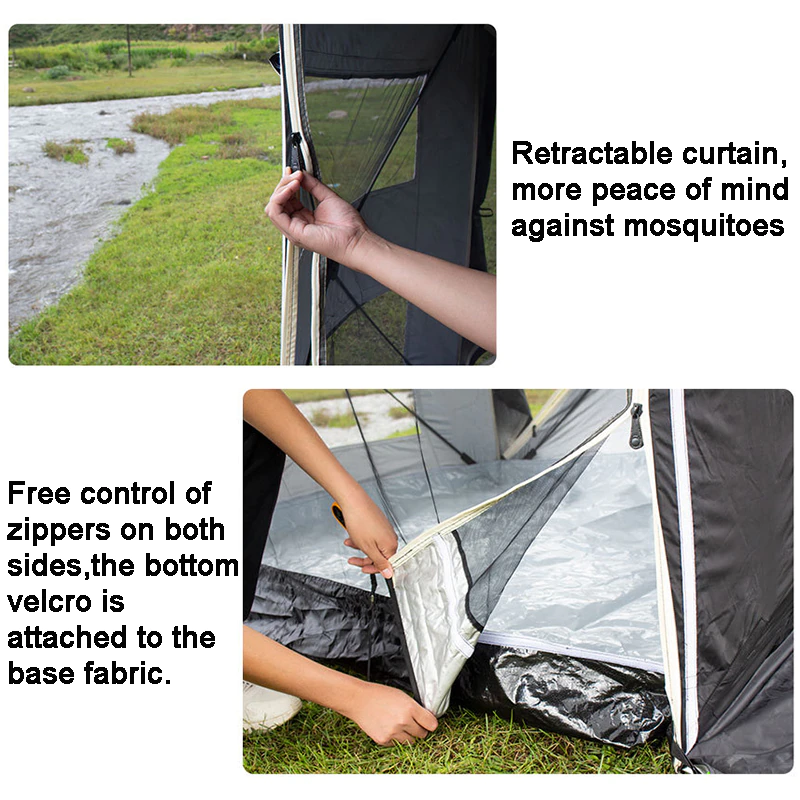 Cheap Goat Tents Automatic Car Rear Tent Car Camping Tent Travel Suv Multifunction Awning Family Tents Outdoor Camping For Self