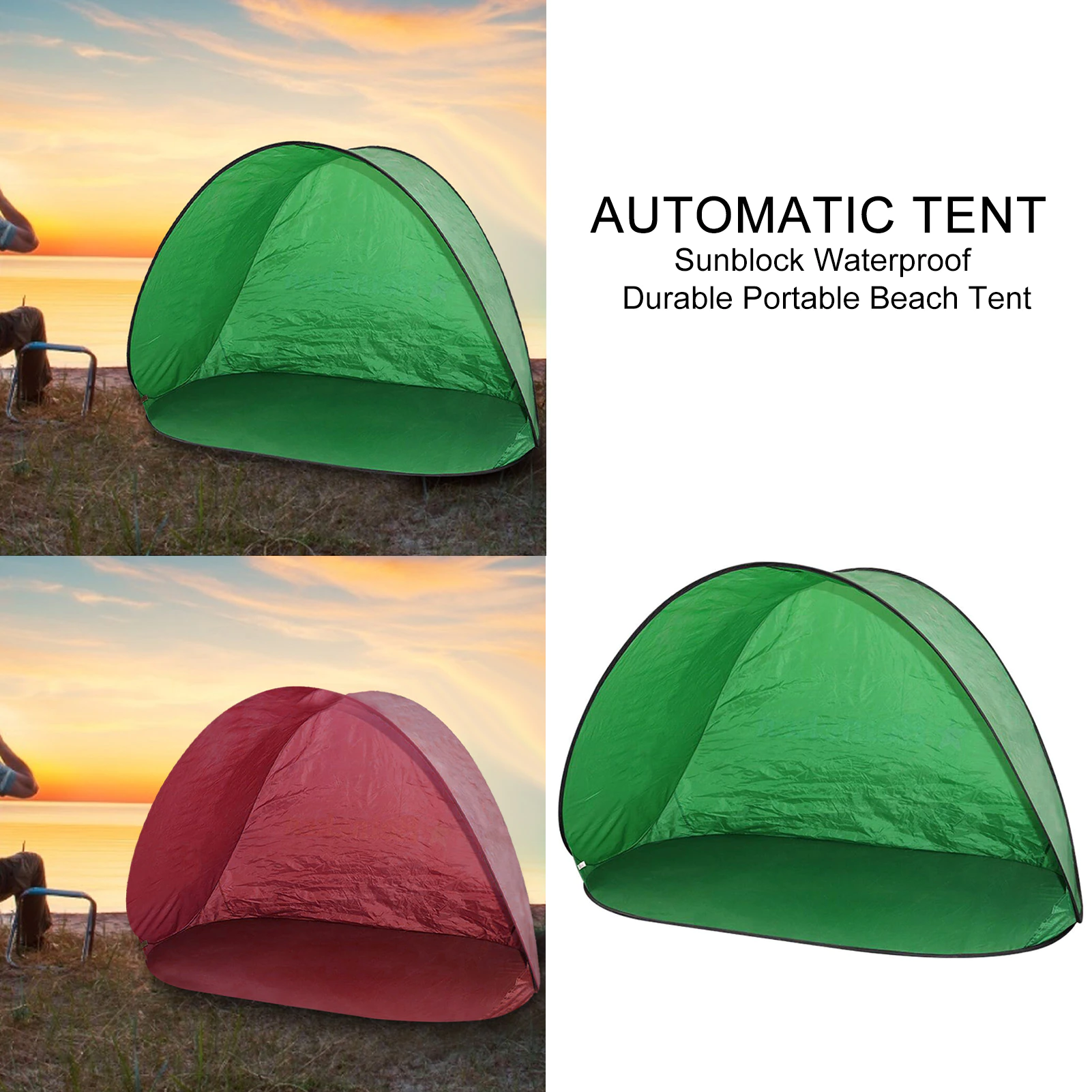 Cheap Goat Tents Automatic Tent Sunblock Waterproof Durable Portable Beach Tent Sun Shelters Uv Protection Pop Up Tents Sun Shade Awning Outdoor