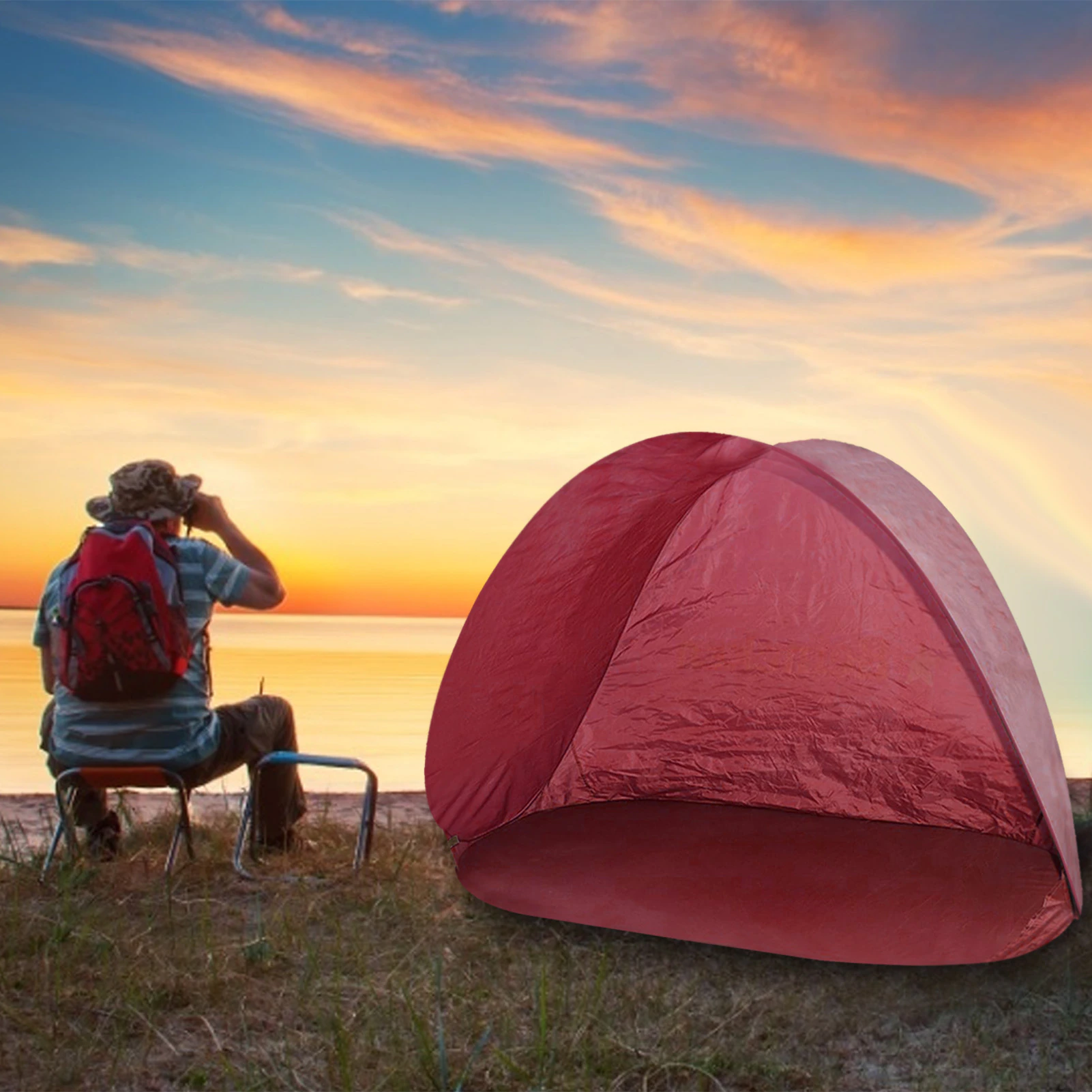 Cheap Goat Tents Automatic Tent Sunblock Waterproof Durable Portable Beach Tent Sun Shelters Uv Protection Pop Up Tents Sun Shade Awning Outdoor