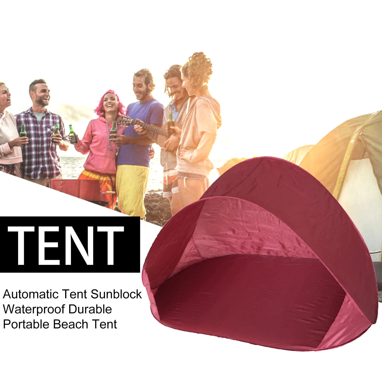 Cheap Goat Tents Automatic Tent Sunblock Waterproof Durable Portable Beach Tent Sun Shelters Uv Protection Pop Up Tents Sun Shade Awning Outdoor