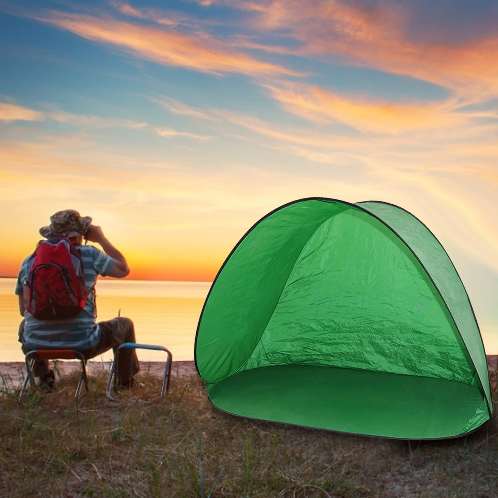 Cheap Goat Tents Automatic Tent Sunblock Waterproof Durable Portable Beach Tent Sun Shelters Uv Protection Pop Up Tents Sun Shade Awning Outdoor